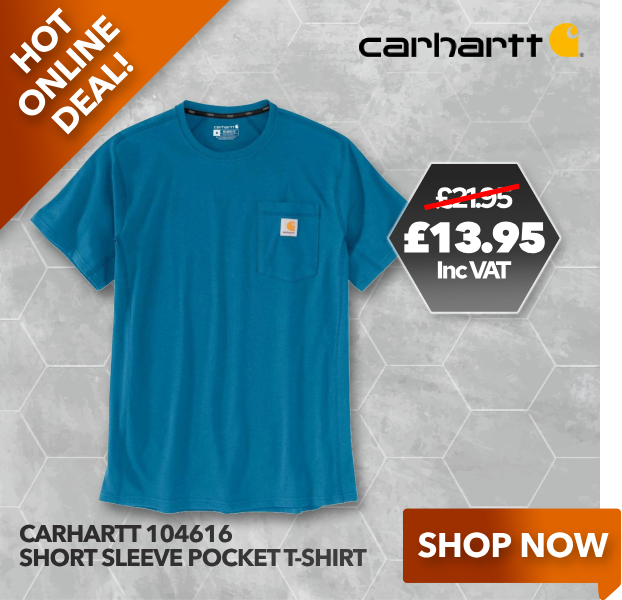 104616 Carhartt Force Relaxed Fit Midweight Short-Sleeve Pocket T-Shirt HOT ONLINE DEAL!